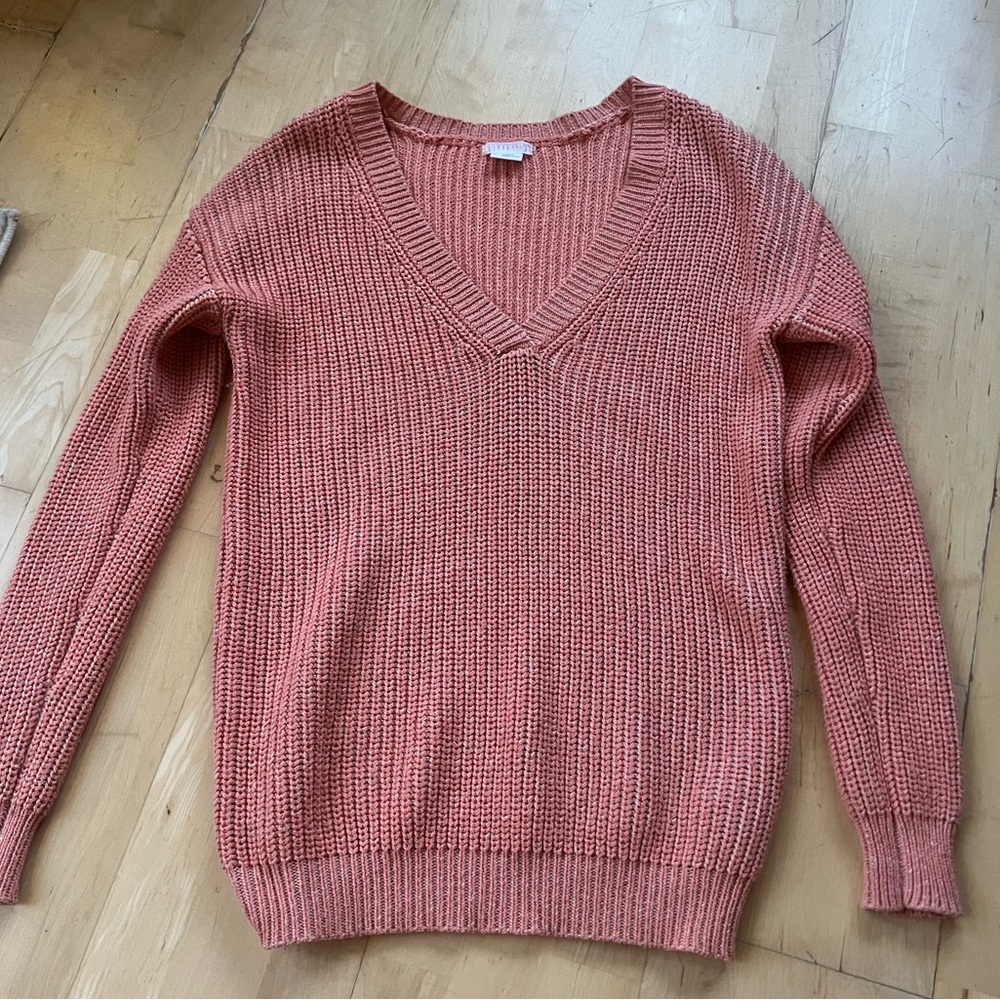 Urban outfitters adorable salmon knit sweater